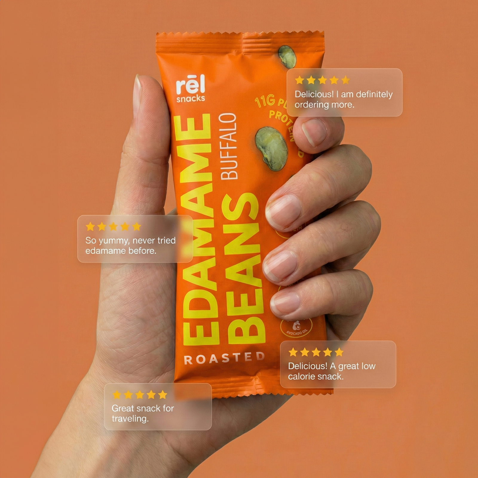 Roasted Edamame - Buffalo (10 PACK)