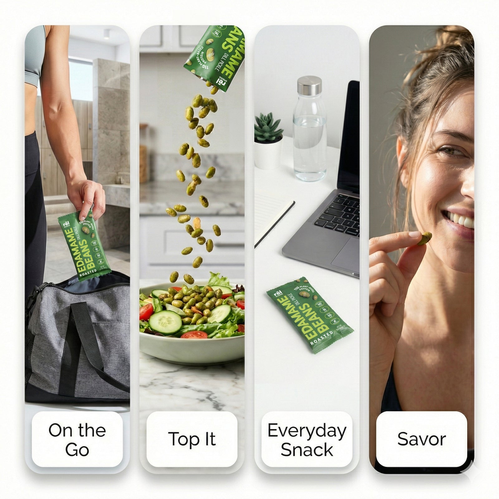 Roasted Edamame - Dill Pickle (10 PACK)