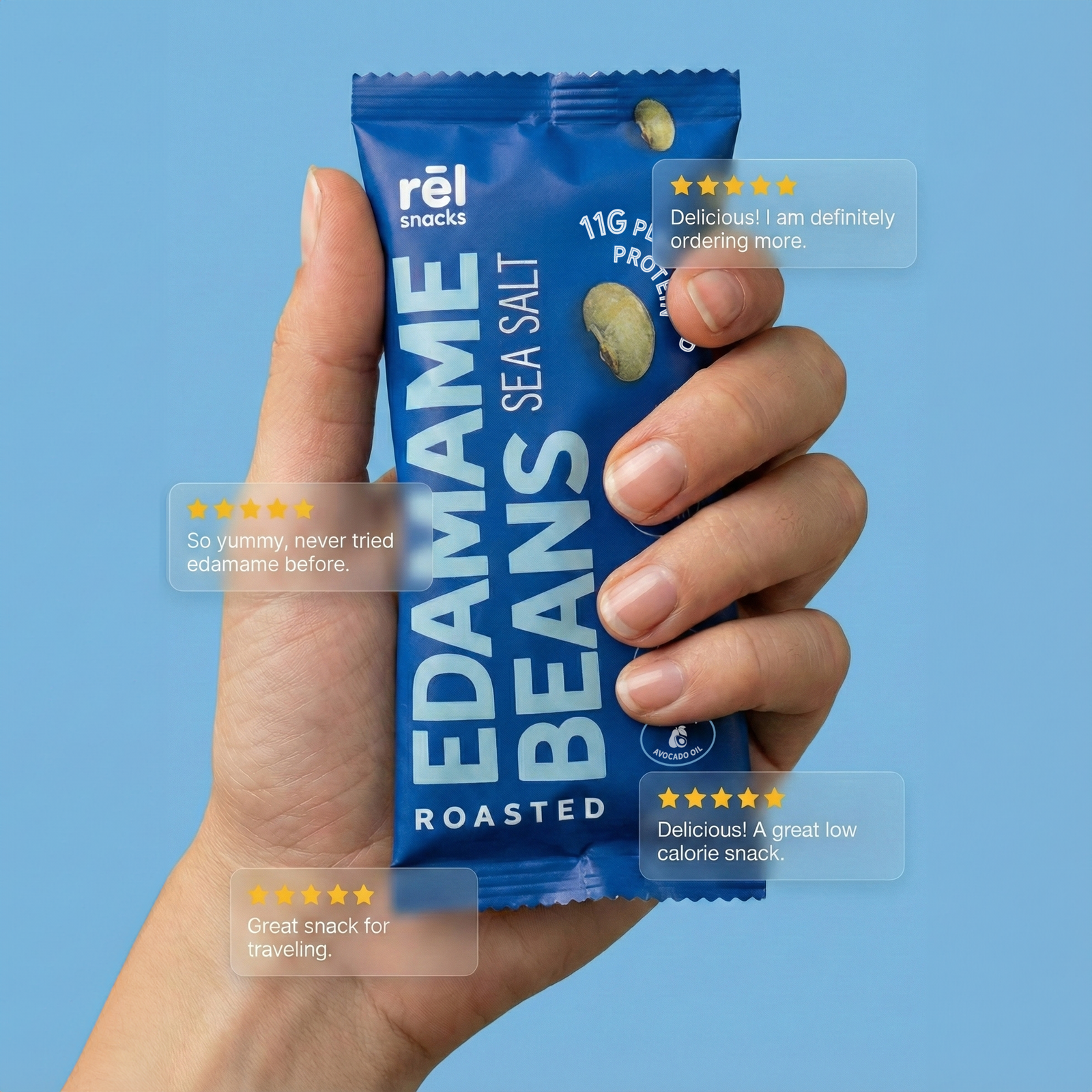 Roasted Edamame - Sea Salt (10 PACK)