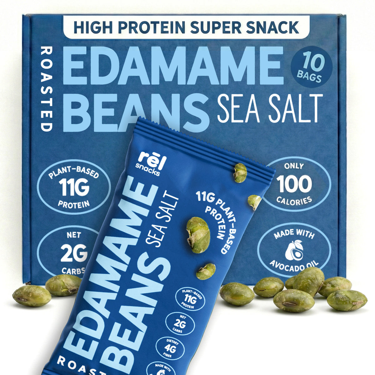 Sea Salt - Roasted Edamame (10 Pack)