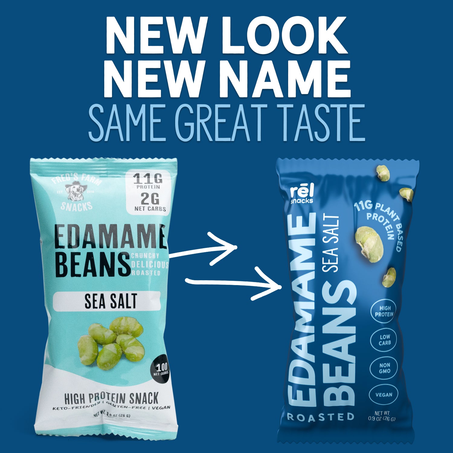 Crunchy Roasted Edamame Beans (SEA SALT) (0.9OZ) (10 PACK)