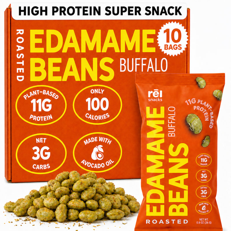 Buffalo - Roasted Edamame (10 Pack)